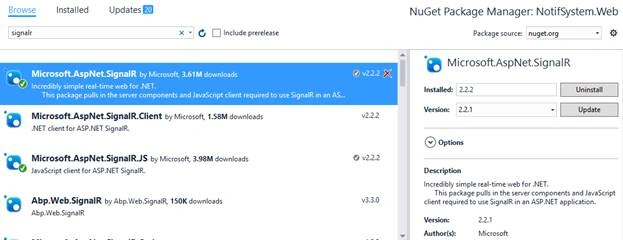 Browse package
