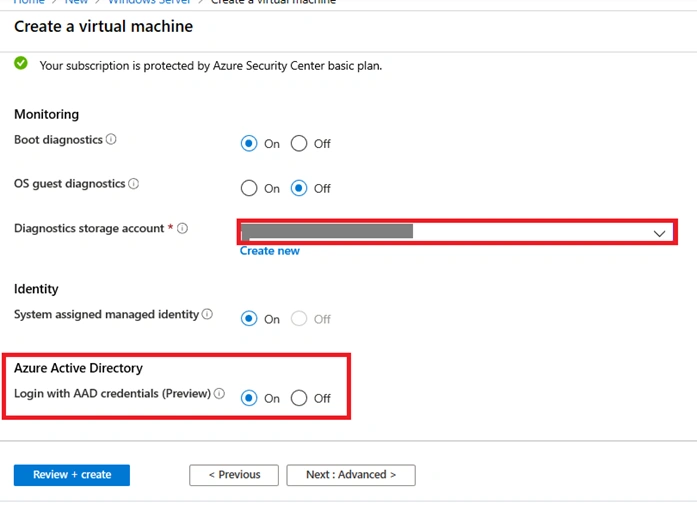 Using Azure Active Directory authentication in Sign into Windows virtual machine
