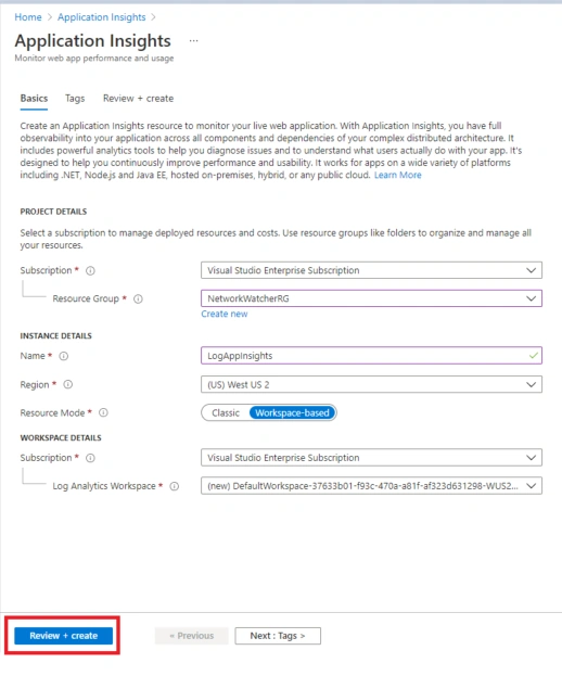 Using Azure Application Insights for Exception Logging in C#