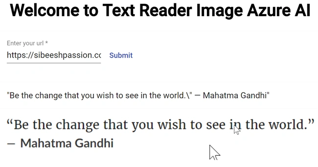 Using Azure Cognitive Service Computer Vision AI To Read Text From An Image