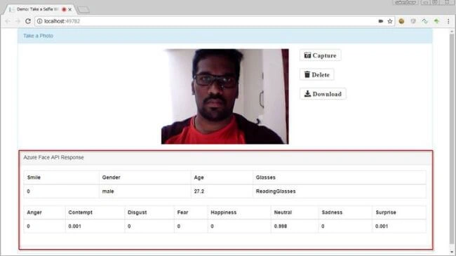Azure Face API