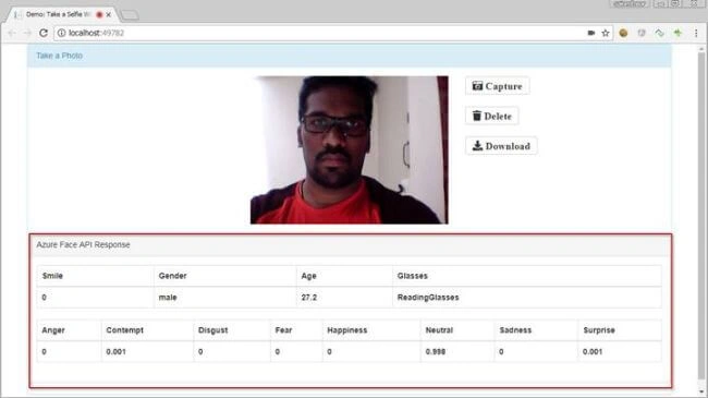 Azure Face API
