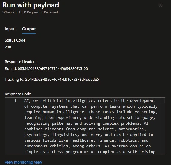 AI-generated text