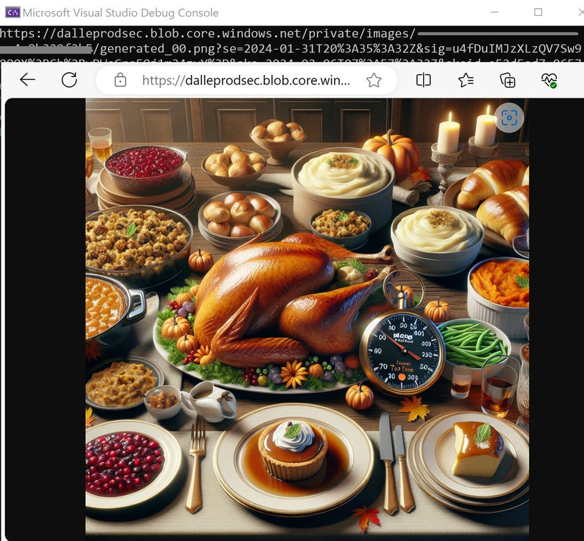 Microsoft Visual Studio Debug Console