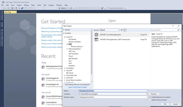 Using Azure PowerShell Commands To Create An App Service Web App