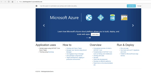 Using Azure PowerShell Commands To Create An App Service Web App