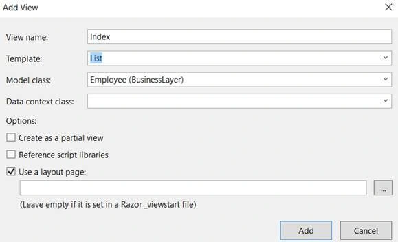 List of employees