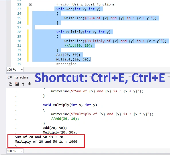 shortcut