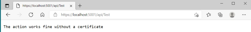 Using Certificates for API authentication in .NET 5