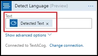 Detected text