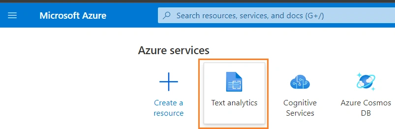 Azure Sentiment Analysis