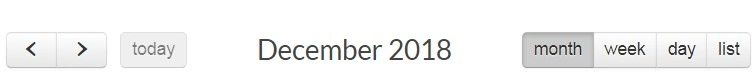 FullCalendar control