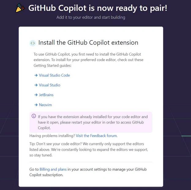 Using GitHub Co-pilot for code guidance