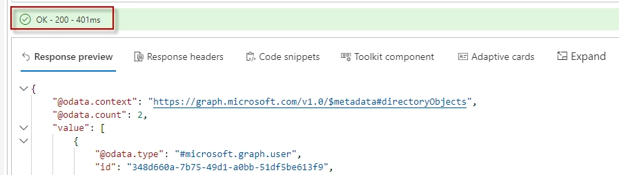 Using Graph API in Power Automate