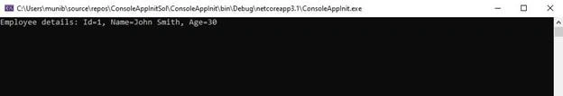 Using Init-only properties in C-6