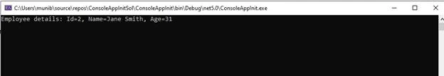 Using Init-only properties in C-9