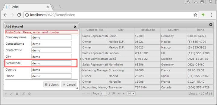 jqGrid with ASP.NET