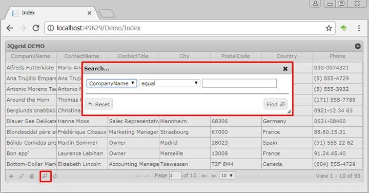 jqGrid with ASP.NET