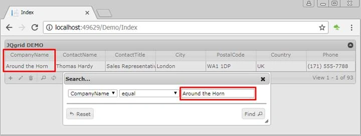 jqGrid with ASP.NET