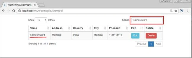 Search demo