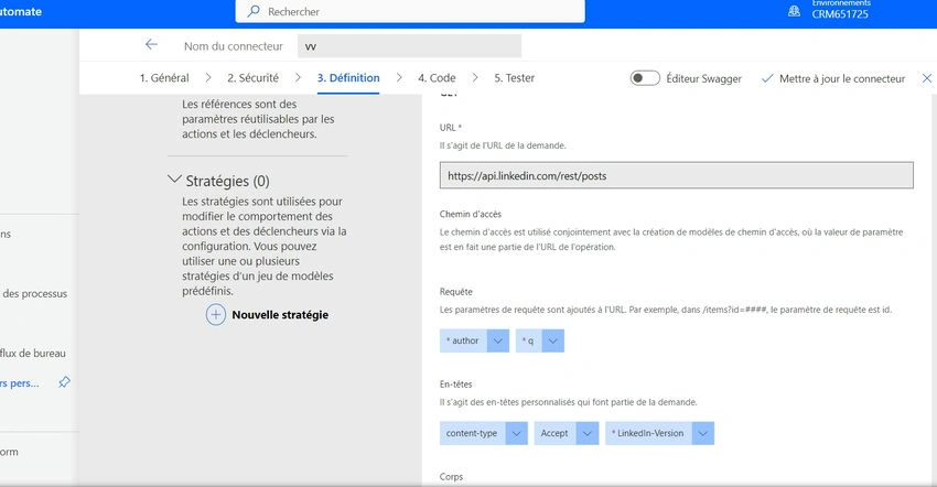 Create connector