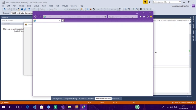 Using LinkLabel In Windows Forms