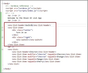 HTML code