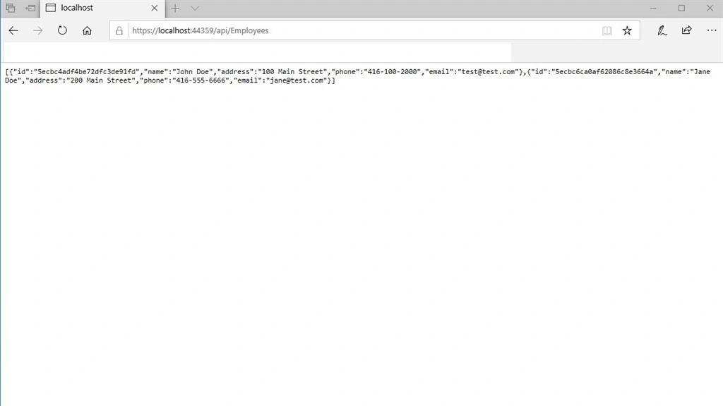 Using MongoDB With ASP.NET Core Web API