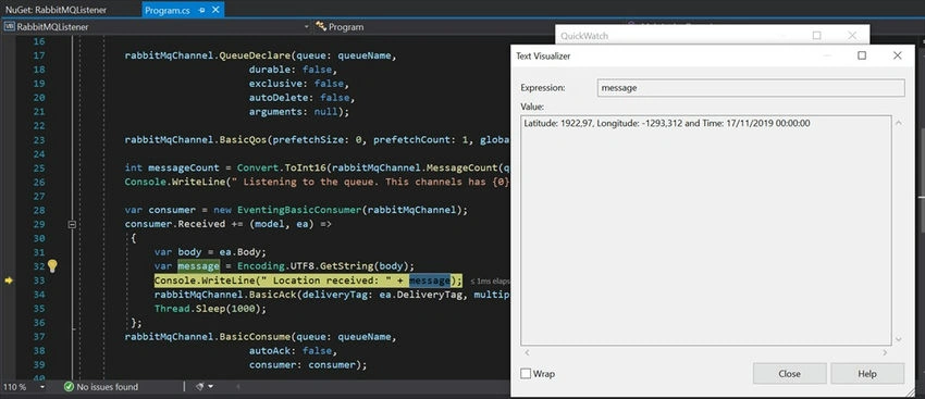 Console application