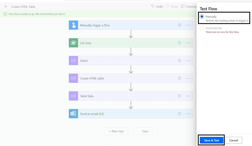 Test Flow