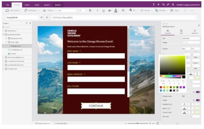 PowerApps Studio