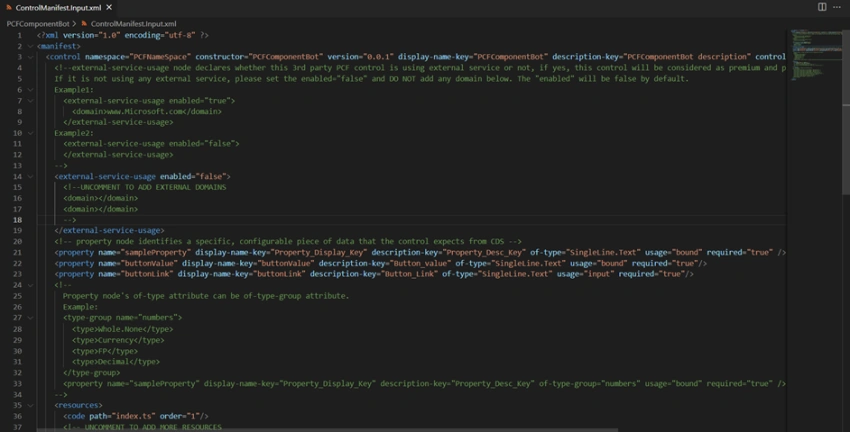 Using PowerApps Component Framework add Power Virtual Agent bot to PowerApps Canvas App