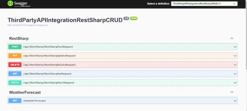 RESTSharp for CRUD Operations in ASP.NET Core Web API