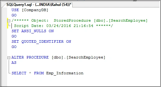 Stored Procedure