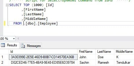 Employee data