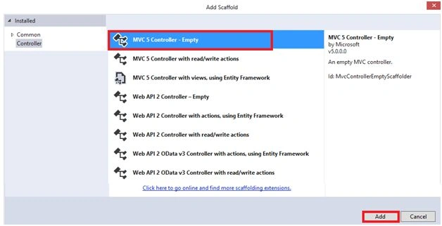 MVC 5 Controller