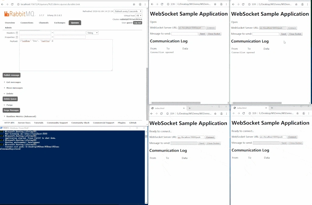 Using WebSocket To Build Real-Time Application Via ASP.NET Core