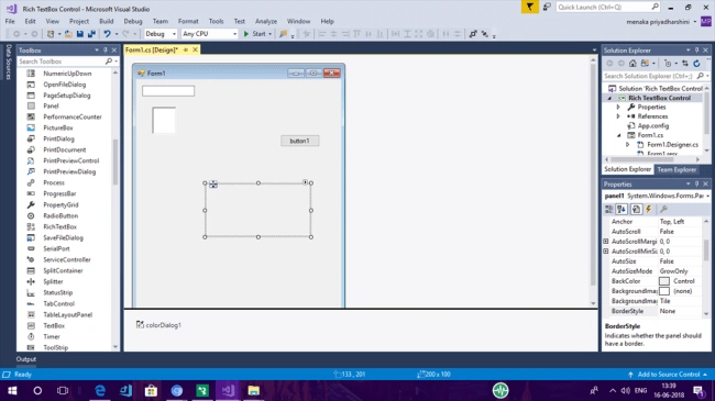 Using Rich TextBox In Windows Forms
