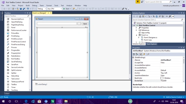Using Rich TextBox In Windows Forms