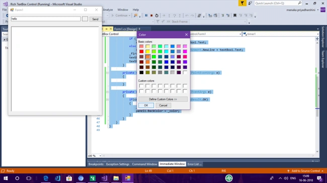 Using Rich TextBox In Windows Forms