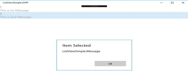 Selection in List View