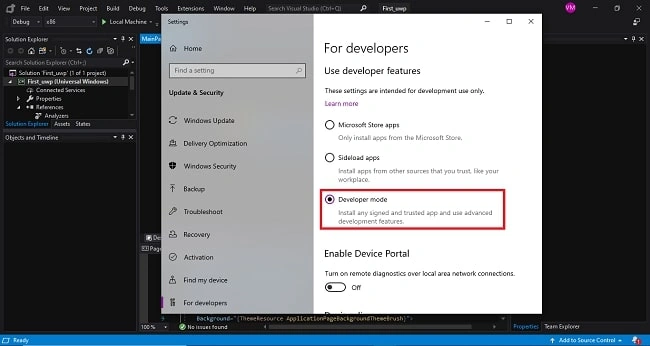 UWP - Create Simple Application By VS 2019