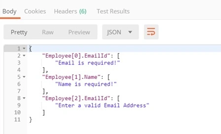 Validate a JSON list of Objects in ASP.NET Core using Fluent Validation