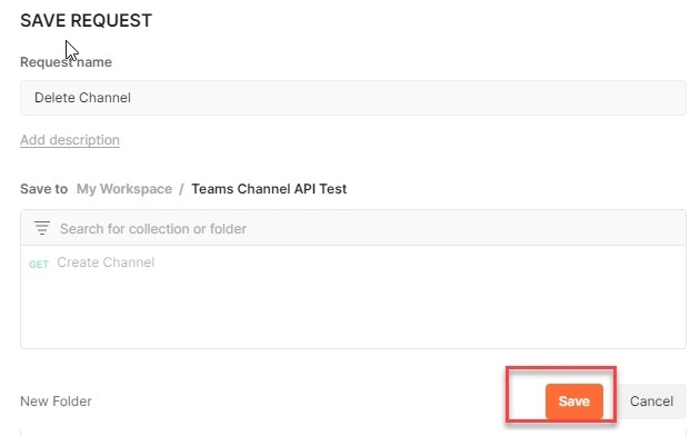 Teams channel