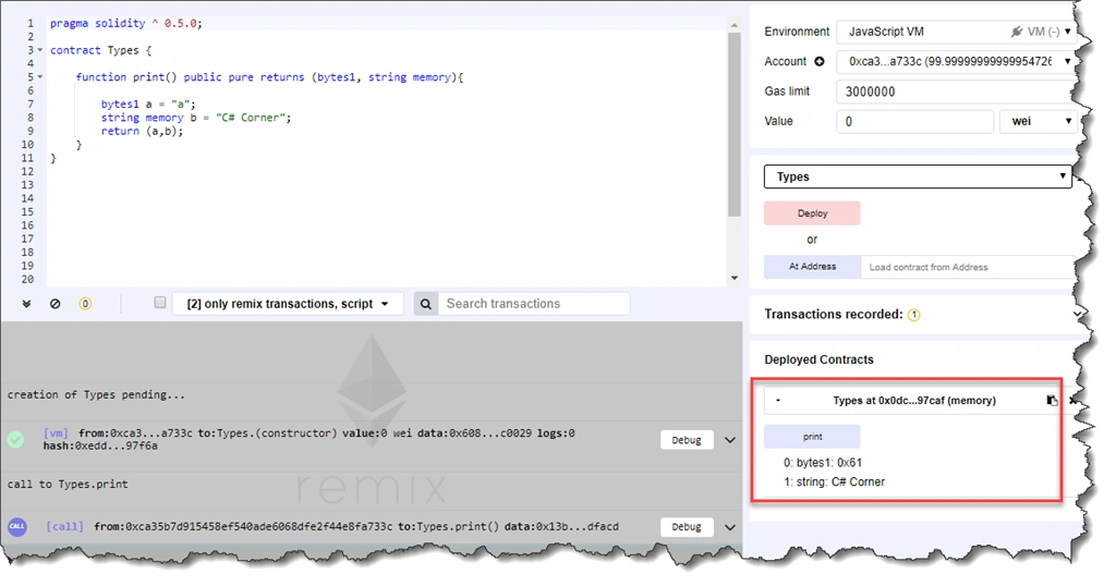 Bytes and strings in Solidity