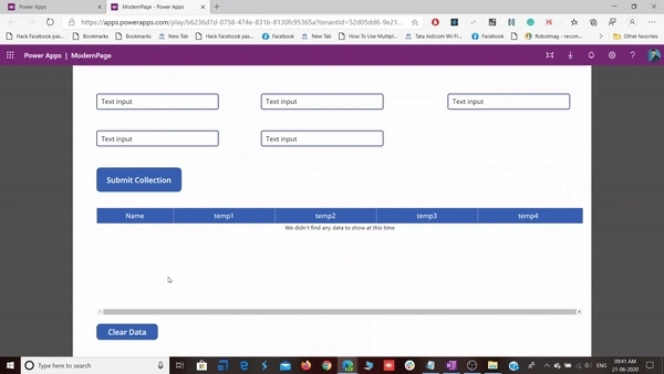 Data table