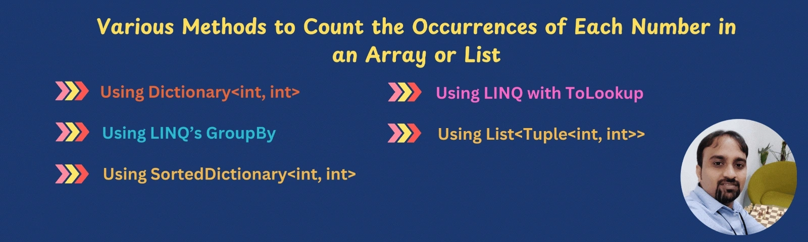 Ways to Count Occurrences of a each number in Array or List