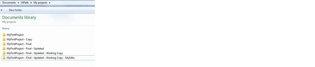 Old style Multiple folder names