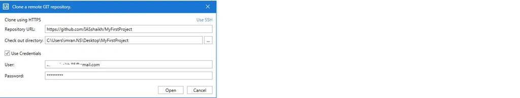 Clone a remote git