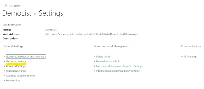 SharePoint Versioning